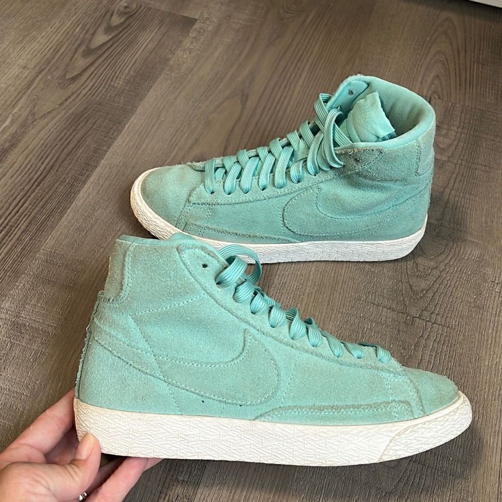 2017 Nike Blazer Mid Island Green Youth 3.5 Women's 5 Shoes GS 895850-302